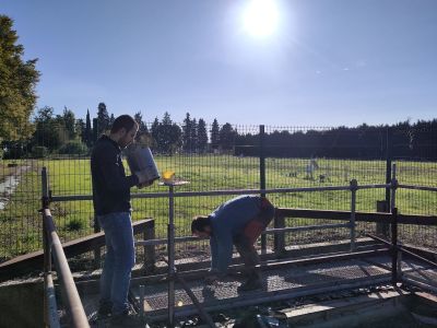 Photo nettoyage du site du Lysimètre
