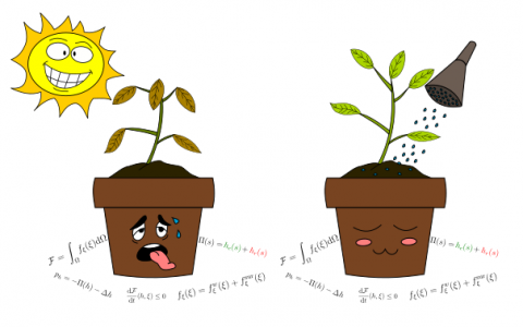 Illustration "De l’énergie libre dans les sols : Comprendre la résistance des plantes face au déficit hydrique".